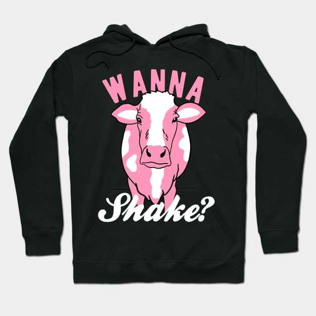 Strawberry Cow - Wanna Shake Hoodie by isstgeschichte